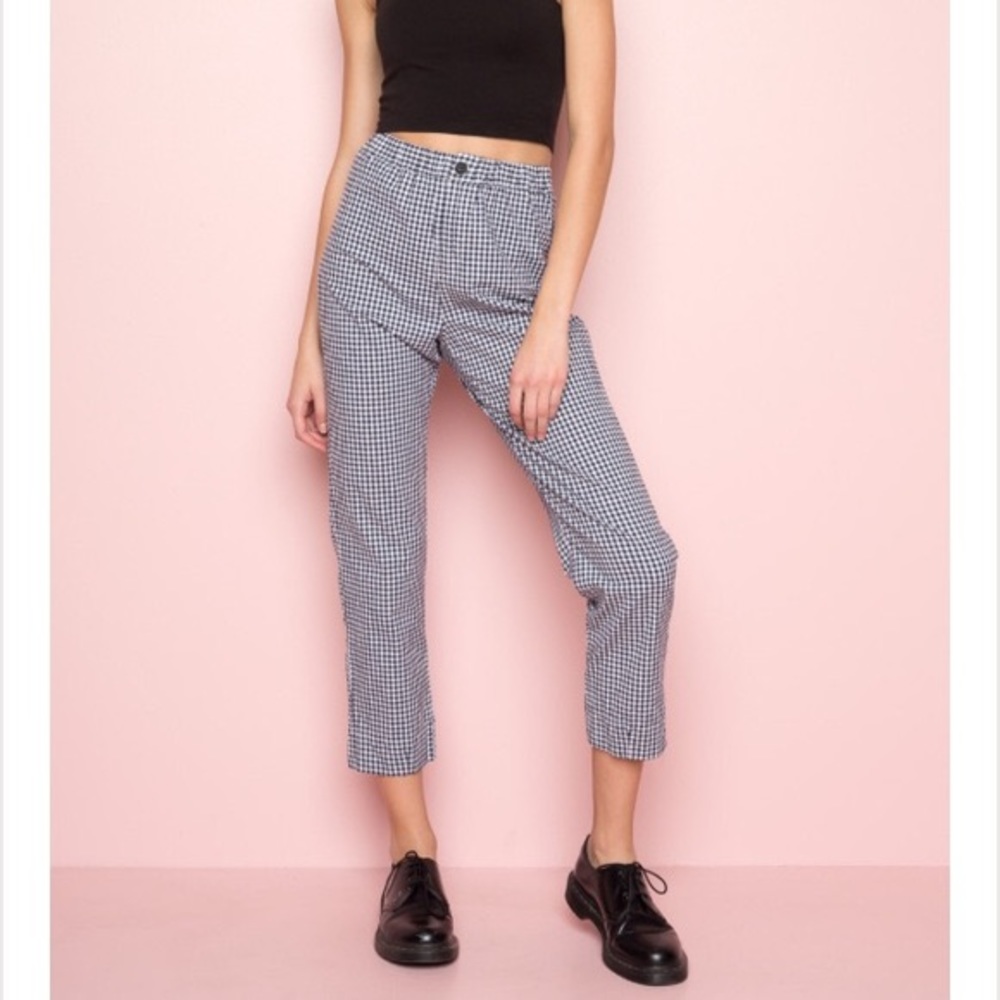 brandy melville gingham tilden pants